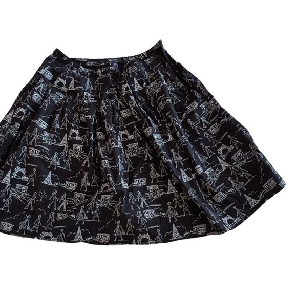 Paris scenes print skirt from Lord & Taylor, size 10 - Picture 1 of 6